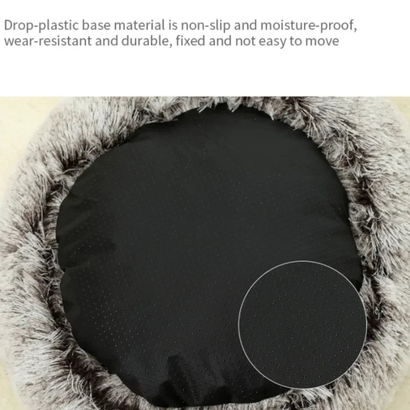 2-in-1 Cozy Plush Cat Bed – Warm Hooded Nest