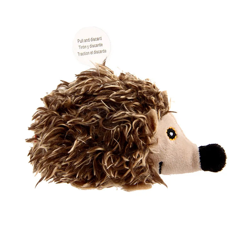 Interactive Cat Sound Toy – Animal Plush with Feathers